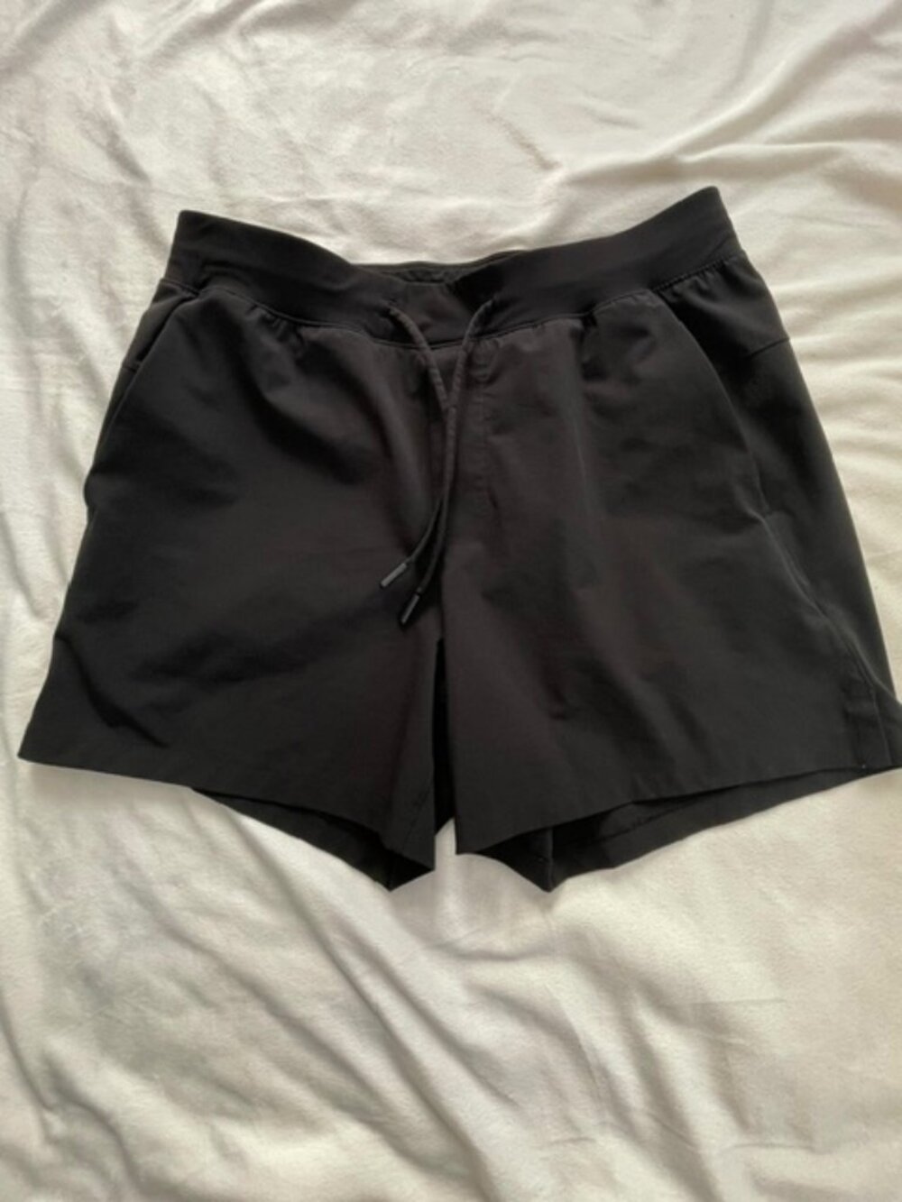 Lululemon Men's Pace Breaker Linerless Drawstring Shorts, Black, Size M